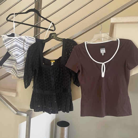 VINTAGE MOSCHINO BROWN TOP - Picture 8 of 10